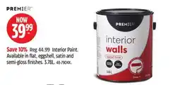 Canadian Tire Premier Paint Interior Paint offer