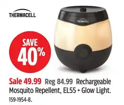 Canadian Tire Thermacell Rechargeable Mosquito Repellent, EL55 + Glow Light offer