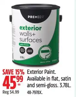 Canadian Tire Premier Exterior Paint offer