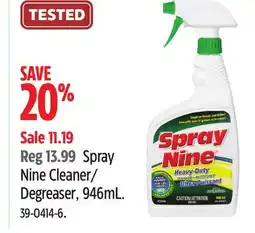 Canadian Tire Spray Nine Cleaner/Degreaser, 946mL offer