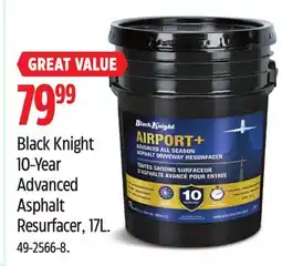 Canadian Tire Black Knight 10-Year Advanced Asphalt Resurfacer, 17L offer