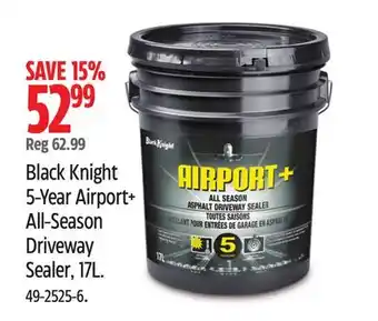 Canadian Tire Black Knight 5-Year Airport+ All-Season Driveway Sealer, 17L offer