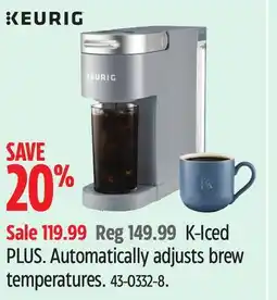 Canadian Tire Keurig K-Iced PLUS offer