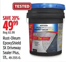 Canadian Tire Rust-Oleum EpoxyShield 3X Driveway Sealer Plus, 17L offer