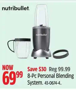 Canadian Tire NutriBullet 8-Pc Personal Blending System offer