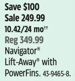 Canadian Tire Shark Navigator Lift-Away with PowerFins offer