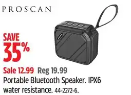 Canadian Tire Proscan Portable Bluetooth Speaker offer