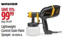 Canadian Tire Wagner Lightweight Control Stain Paint Sprayer offer