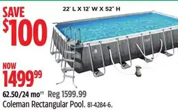 Canadian Tire Coleman Rectangular Pool offer