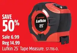 Canadian Tire Lufkin 25´ Tape Measure offer