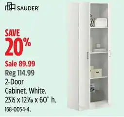 Canadian Tire Sauder 2-Door Cabinet offer