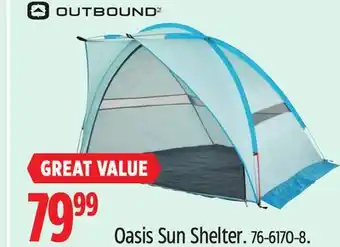 Canadian Tire Outbound Oasis Sun Shelter offer