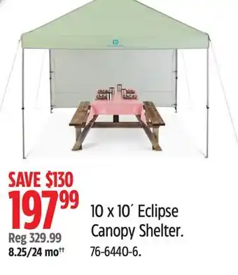 Canadian Tire Outbound 10 x 10' Eclipse Canopy Shelter offer