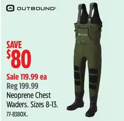 Canadian Tire Outbound Neoprene Chest Waders offer