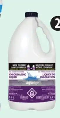 Canadian Tire Aquarius Liquid Pool Chlorine, 3.6L offer