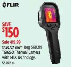 Canadian Tire FLIR TG165-X Thermal Camera with MSX Technology offer