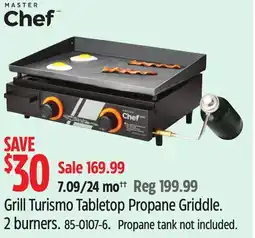 Canadian Tire Master Chef Grill Turismo Tabletop Propane Griddle offer
