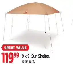 Canadian Tire Outbound 9 x 9' Sun Shelter offer