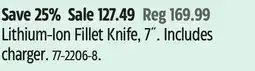Canadian Tire Rapala Lithium-Ion Fillet Knife, 7 offer