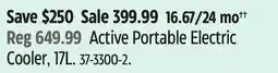 Canadian Tire Igloo Active Portable Electric Cooler, 17L offer