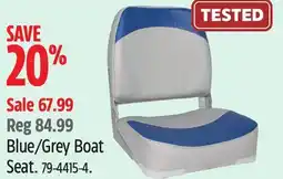 Canadian Tire Leopard Blue/Grey Boat Seat offer