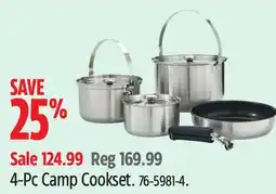 Canadian Tire Woods 4-Pc Camp Cookset offer