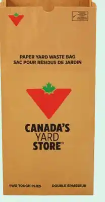 Canadian Tire Yard Waste 2-Ply Paper Bags, 20-Pack offer