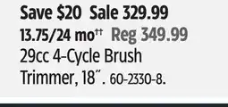 Canadian Tire Troy-Bilt 29cc 4-Cycle Brush Trimmer, 18˝ offer