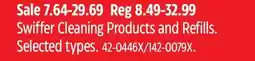 Canadian Tire Swiffer Cleaning Products and Refills offer