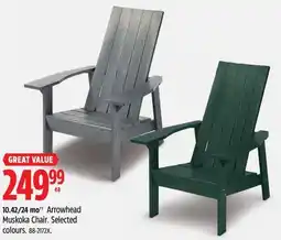 Canadian Tire CANVAS Arrowhead Muskoka Chair offer