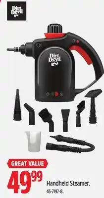 Canadian Tire Dirt Devil Handheld Steamer offer