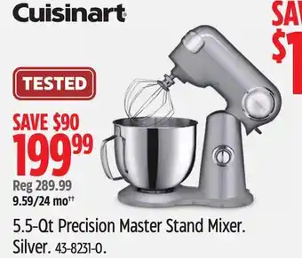 Canadian Tire Cuisinart 5.5-Qt Precision Master Stand Mixer offer