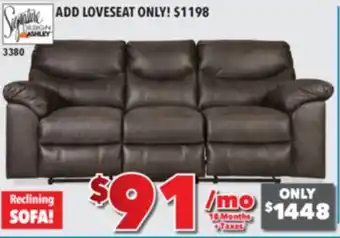 Surplus Furniture Boxberg Teak Reclining Sofa offer