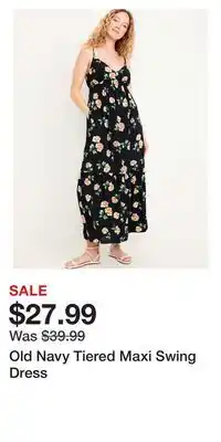 Old Navy Old Navy Tiered Maxi Swing Dress offer