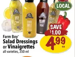 Farm Boy Farm Boy Salad Dressings or Vinaigrettes offer