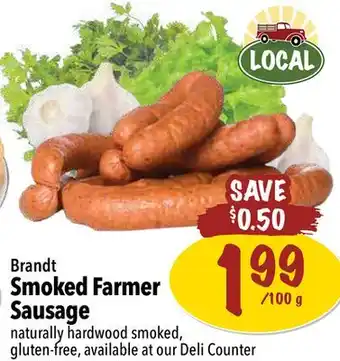 Farm Boy Brandt Smoked Farmer Sausage offer