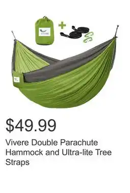 Costco Vivere Double Parachute Hammock and Ultra-lite Tree Straps offer