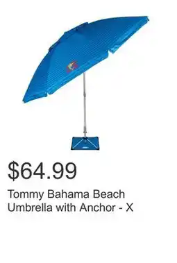 Costco Tommy Bahama Beach Umbrella with Anchor - X offer
