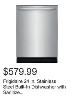 Costco Frigidaire 24 in. Stainless Steel Built-In Dishwasher with Sanitize Cycle offer