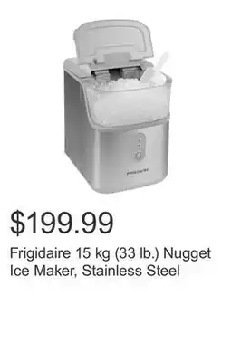 Costco Frigidaire 15 kg (33 lb.) Nugget Ice Maker, Stainless Steel offer