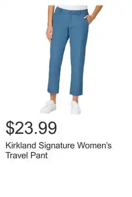 Costco Kirkland Signature Women's Travel Pant offer