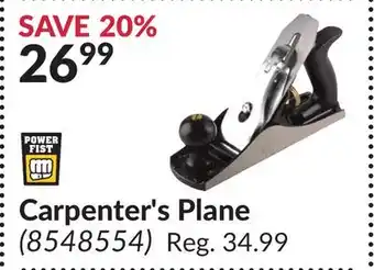 Princess Auto Carpenter's Plane offer