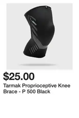 Decathlon Tarmak Proprioceptive Knee Brace - P 500 Black offer