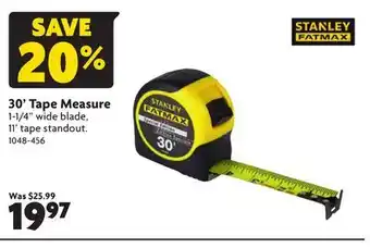 Home Hardware 30' Tape Measure offer