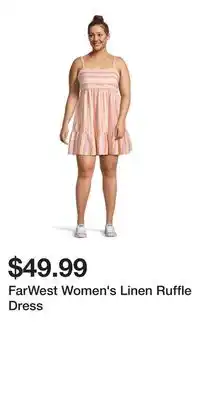 Mark's FarWest Women's Linen Ruffle Dress offer