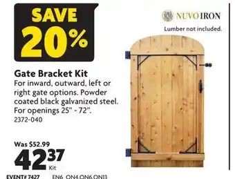 Home Hardware Gate Bracket Kit offer