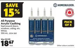 Home Hardware All Purpose Acrylic Caulking offer