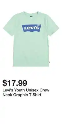 Mark's Levi's Youth Unisex Crew Neck Graphic T Shirt offer