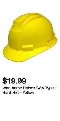Mark's Workhorse Unisex CSA Type 1 Hard Hat – Yellow offer