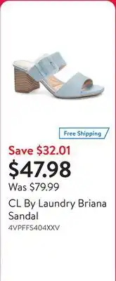 Walmart CL By Laundry Briana Sandal offer